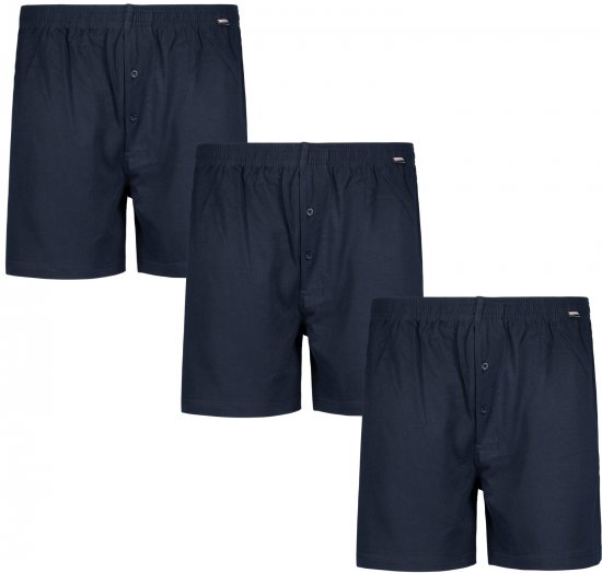 Adamo James Boxershorts 3-pack Navy - Intimo & costumi da bagno - Intimo Taglie Forti Uomo