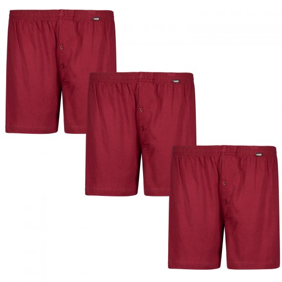 Adamo James Boxershorts 3-pack Burgundy - Intimo & costumi da bagno - Intimo Taglie Forti Uomo