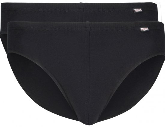 Adamo Jones Briefs 2-pack Black - Intimo & Costumi da bagno - Intimo Taglie Forti Uomo