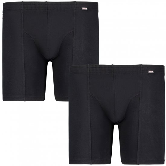 Adamo Jim Boxer shorts 2-pack Black - Intimo & costumi da bagno - Intimo Taglie Forti Uomo