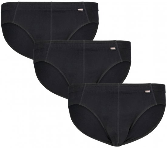 Adamo Ian Briefs 3-pack Black - Intimo & Costumi da bagno - Intimo Taglie Forti Uomo