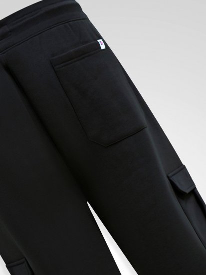 D555 Dexter 1 Cargo Jogger With Bear Embroidery TALL Nero - TALL pantaloni tuta - Pantaloni tuta TALL per uomo