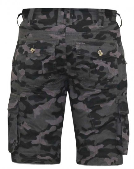 D555 ZAVIER Camo Cotton Cargo Shorts - Shorts - Pantaloncini Uomo Taglie Forti