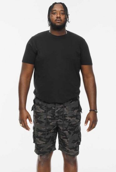 D555 ZAVIER Camo Cotton Cargo Shorts - Shorts - Pantaloncini Uomo Taglie Forti