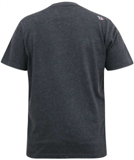 D555 ALFRED 2-Pack Brand Carrier Printed Crew Neck T-Shirts - Magliette - Magliette Uomo Taglie Forti