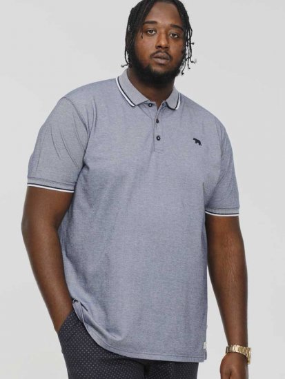 D555 GIBRALTAR Pique Polo Blue - Polo - Polo Uomo Taglie Forti