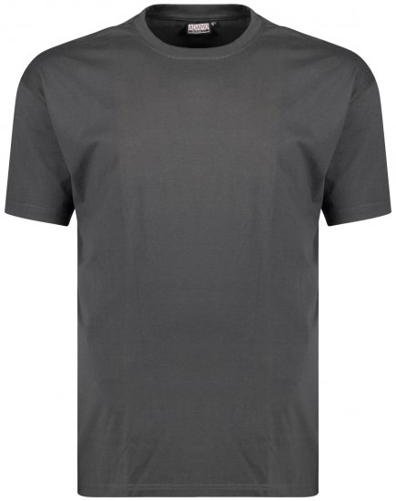 Adamo Bud Regular fit Heavy weight T-shirt Charcoal - Magliette - Magliette Uomo Taglie Forti
