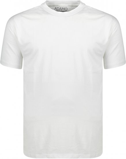 Adamo Kevin Regular fit T-shirt White - Magliette - Magliette Uomo Taglie Forti