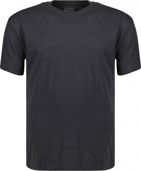 Adamo Kevin Regular fit T-shirt Charcoal - Magliette - Magliette Uomo Taglie Forti