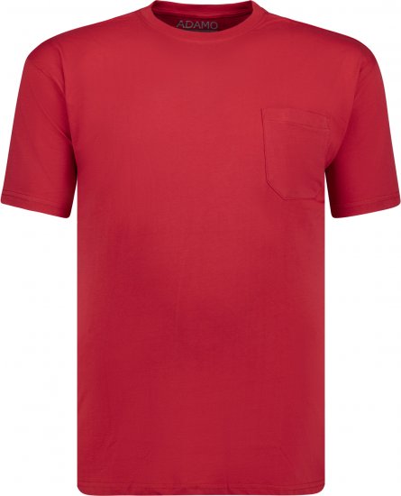 Adamo Kody Regular fit T-shirt with Pocket Red - Magliette - Magliette Uomo Taglie Forti