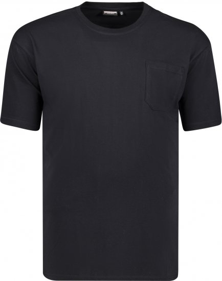 Adamo Kody Regular fit T-shirt with Pocket Black - Magliette - Magliette Uomo Taglie Forti