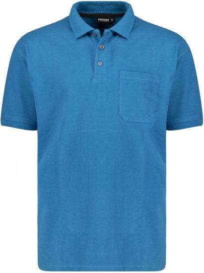 Adamo Klaas Regular fit Polo Shirt with Pocket Petrol - Polo - Polo Uomo Taglie Forti