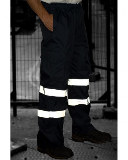 Leo Appledore Cargo Rain pants Navy - Abbigliamento da lavoro - Abbigliamento da Lavoro Taglie Forti Uomo