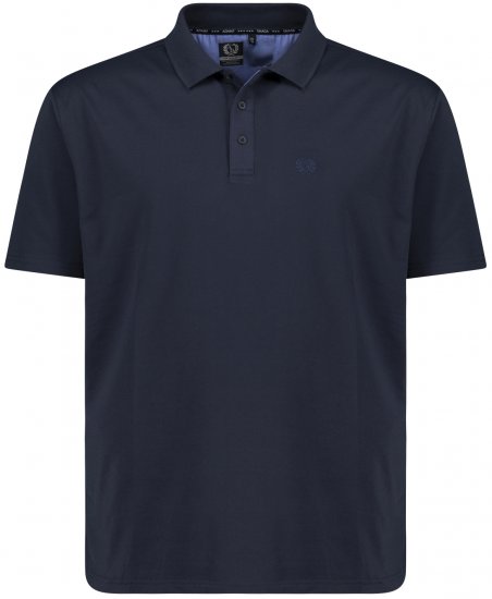 Adamo Picco Technical Sports Polo Navy - Abbigliamento sportivo & Outdoor - Abbigliamento Sportivo Uomo Taglie Forti