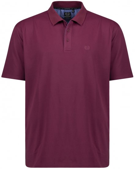 Adamo Picco Technical Sports Polo Blackberry - Polo - Polo Uomo Taglie Forti
