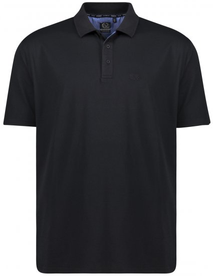 Adamo Picco Technical Sports Polo Black - Abbigliamento sportivo & Outdoor - Abbigliamento Sportivo Uomo Taglie Forti