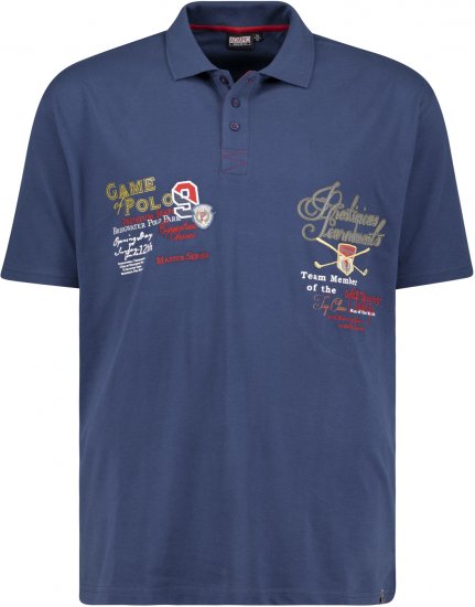 Adamo DURBAN Regular fit Polo Shirt Navy - Polo - Polo Uomo Taglie Forti