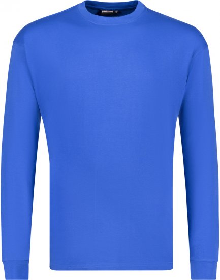 Adamo Floyd Comfort fit Long sleeve T-shirt Royal Blue - Magliette - Magliette Uomo Taglie Forti