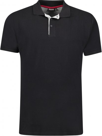 Adamo Pablo Comfort fit Polo Shirt Black - Polo - Polo Uomo Taglie Forti