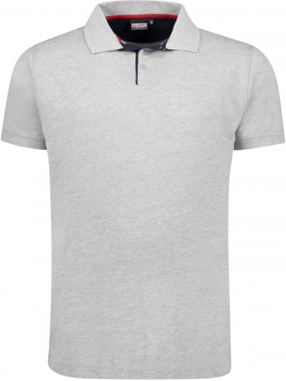Adamo Pablo Comfort fit Polo Shirt Grey - Polo - Polo Uomo Taglie Forti