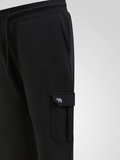 D555 Dexter 1 Cargo Jogger With Bear Embroidery Nero - Pantaloni & pantaloncini tuta - Pantaloni Tuta Uomo Taglie Forti