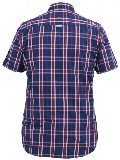 D555 ROYSTON S/S Shirt Navy - Camicie - Camicie Taglie Forti Uomo