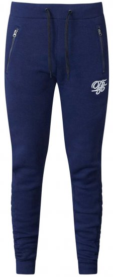 D555 Javier Fashion Sweatpants Navy - Pantaloni & pantaloncini tuta - Pantaloni Tuta Uomo Taglie Forti