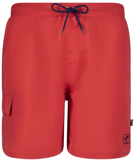 Adamo Kuba Cargo Swimshorts Red - Intimo & costumi da bagno - Intimo Taglie Forti Uomo