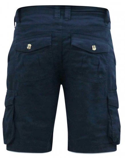 D555 RODNEY Cotton Cargo Shorts Navy - Shorts - Pantaloncini Uomo Taglie Forti