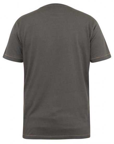 D555 DALLAS Official Gas Monkey Printed Crew Neck T-Shirt Khaki - Magliette - Magliette Uomo Taglie Forti