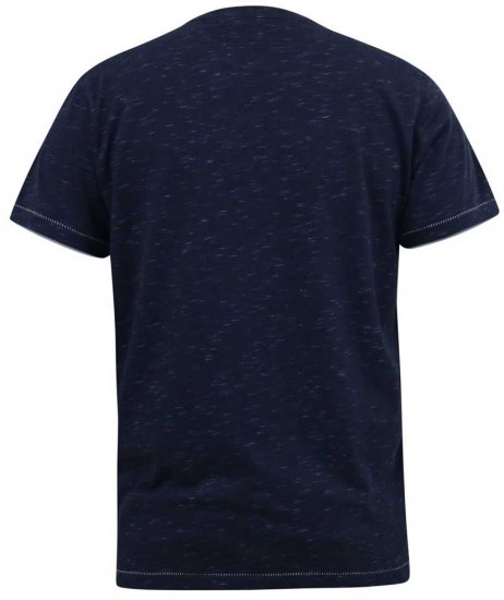 D555 DENNIS Official AC/DC Printed Crew Neck T-Shirt Navy Reno - Magliette - Magliette Uomo Taglie Forti