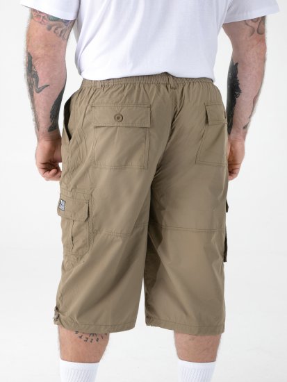 D555 Mason Cargo Shorts Sand - Shorts - Pantaloncini Uomo Taglie Forti