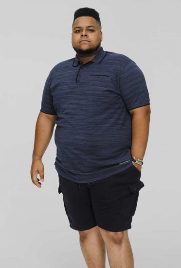 D555 FOXLEY Pique Reno Polo Navy - Polo - Polo Uomo Taglie Forti