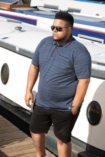 D555 FOXLEY Pique Reno Polo Navy - Polo - Polo Uomo Taglie Forti