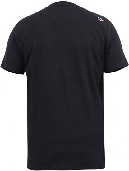 D555 EDWALTON NYCTY Camo Printed Crew Neck T-Shirt Washed Black - Magliette - Magliette Uomo Taglie Forti