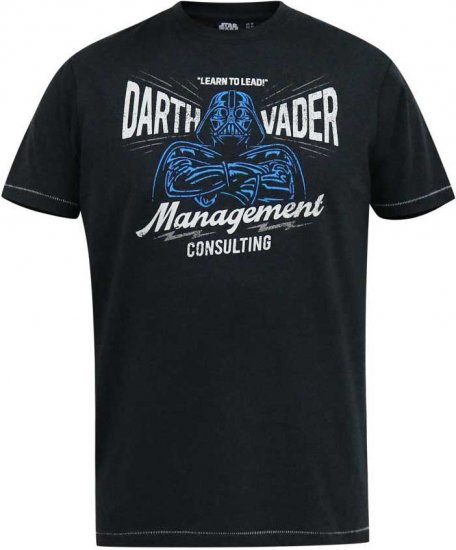 D555 SOLO Official Star Wars Management Consulting Printed T-Shirt Black Reno - Magliette - Magliette Uomo Taglie Forti