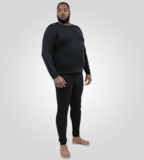 D555 Boston Thermal Long Johns Black - Intimo & costumi da bagno - Intimo Taglie Forti Uomo