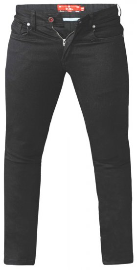 D555 Claude Stretch Jeans Black TALL SIZES - ABBIGLIAMENTO UOMO MT-6XLT - Taglie Tall Uomo