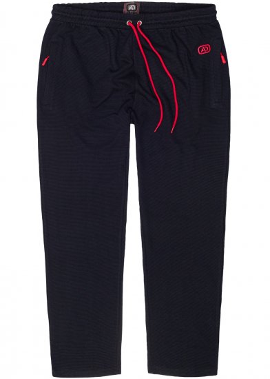 Adamo Matteo Ottoman Sweatpants Navy - Pantaloni & pantaloncini tuta - Pantaloni Tuta Uomo Taglie Forti