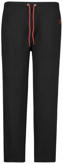 Adamo Matteo Ottoman Sweatpants Black - Pantaloni & pantaloncini tuta - Pantaloni Tuta Uomo Taglie Forti