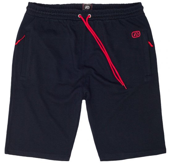 Adamo Marcel Ottoman Sweatshorts Navy - Pantaloni & pantaloncini tuta - Pantaloni Tuta Uomo Taglie Forti