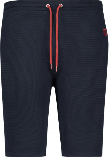 Adamo Marcel Ottoman Sweatshorts Navy - Pantaloni & pantaloncini tuta - Pantaloni Tuta Uomo Taglie Forti