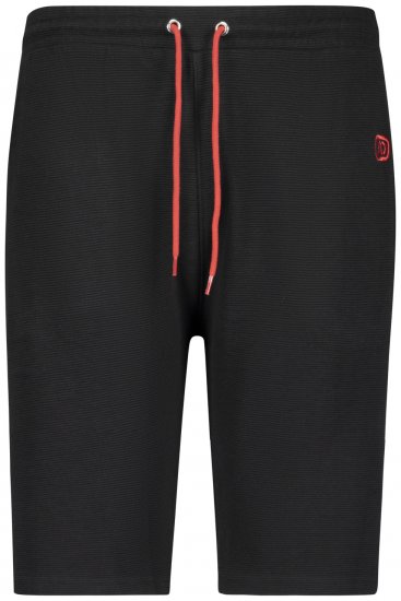 Adamo Marcel Ottoman Sweatshorts Black - Pantaloni & pantaloncini tuta - Pantaloni Tuta Uomo Taglie Forti