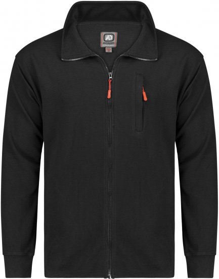 Adamo Max Ottoman Sweatshirt Black - Felpe & Felpe con cappuccio - Felpe & Felpe con Cappuccio Uomo Taglie Forti