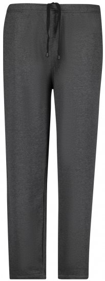 Adamo Athen Sweatpants with Open Hem Charcoal - Pantaloni & pantaloncini tuta - Pantaloni Tuta Uomo Taglie Forti