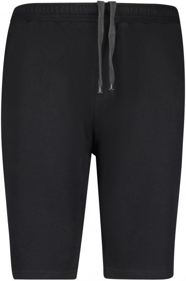 Adamo Athen Sweatshorts Black - Pantaloni & pantaloncini tuta - Pantaloni Tuta Uomo Taglie Forti