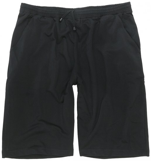 Adamo Athen Sweatshorts Black - Pantaloni & pantaloncini tuta - Pantaloni Tuta Uomo Taglie Forti