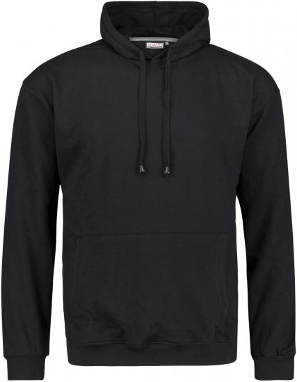 Adamo Athen Hoodie without Zipper Black - Felpe & Felpe con cappuccio - Felpe & Felpe con Cappuccio Uomo Taglie Forti