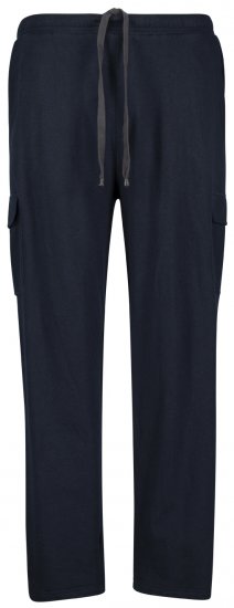Adamo Athen Sweatpants with Cargo-pocket Navy - Pantaloni & Pantaloncini Tuta - Pantaloni Tuta Uomo Taglie Forti