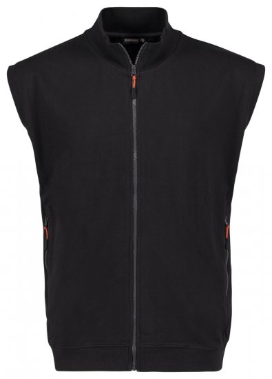 Adamo 159307 Gilet in felpa Nero - Felpe & felpe con cappuccio - Felpe & Felpe con Cappuccio Uomo Taglie Forti